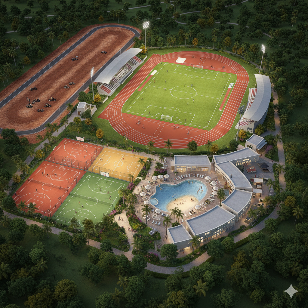 Centre de loisirs et terrains sportifs