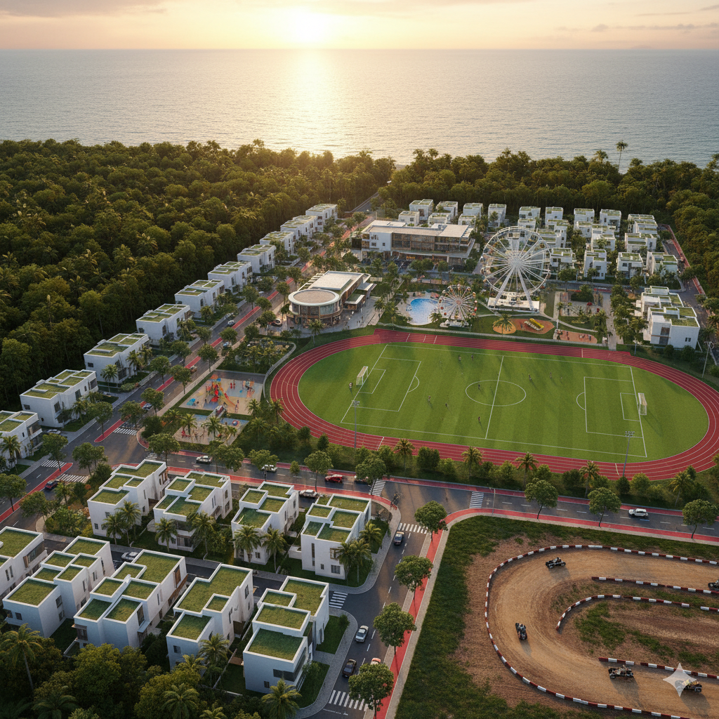 Vue globale du quartier